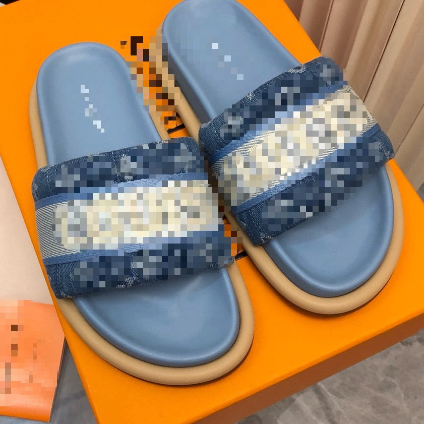 LB DENIM SLIDES